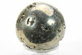Polished Pyrite Sphere - Peru #228372-1